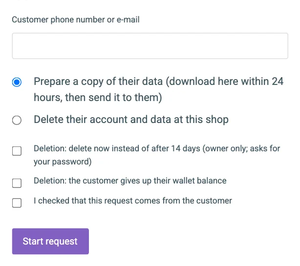 The form under A customer asked you directly