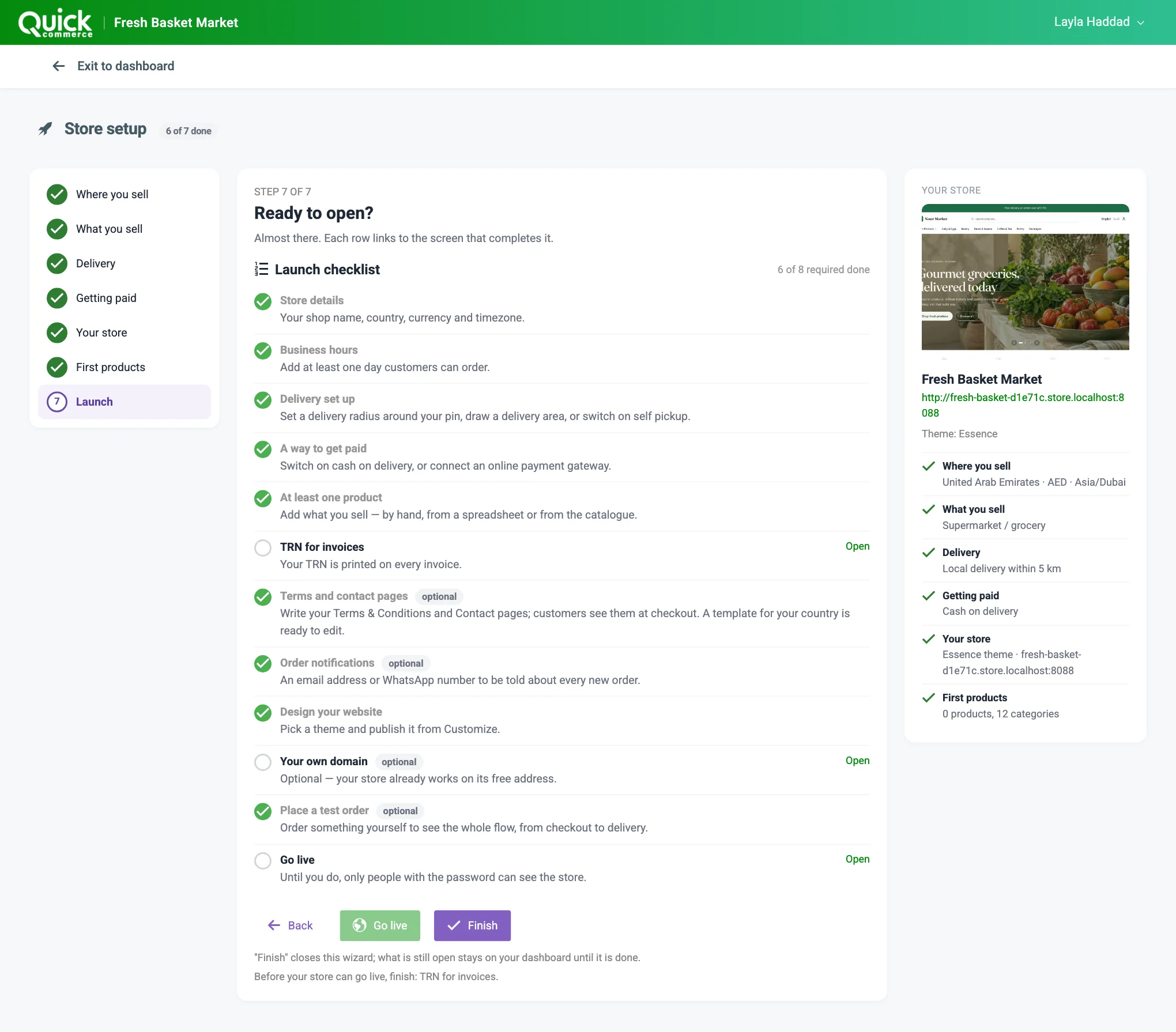 The launch checklist
